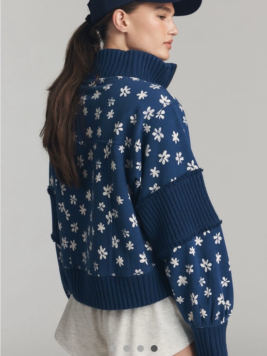 Anthropologie Daily Practice Indy Half Zip Pullover Sweatshirt S NWT - Picture 4 of 8